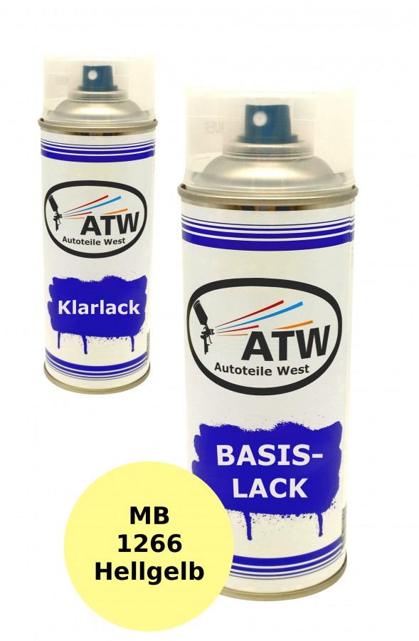 Autolack für Mercedes Benz 1266 Hellgelb +400ml Klarlack Set